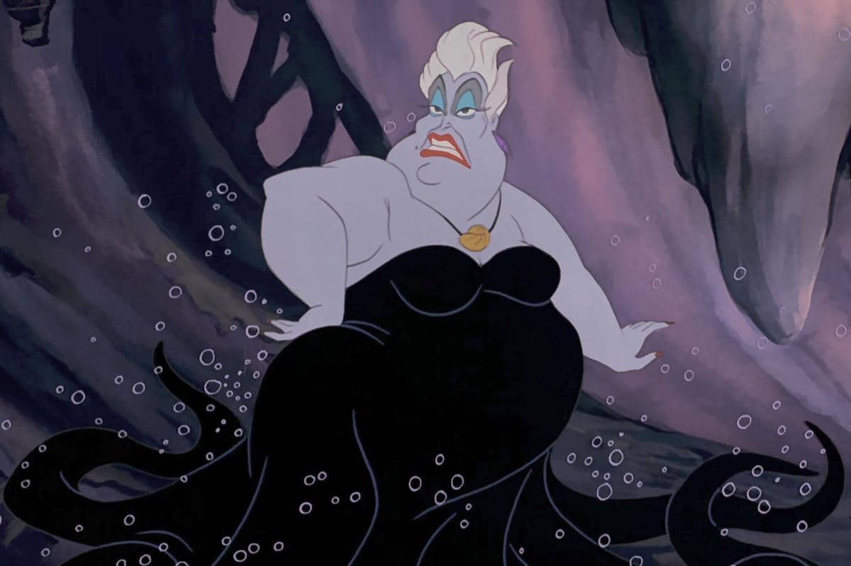 cuplikan adegan Ursula dalam film The Little Mermaid