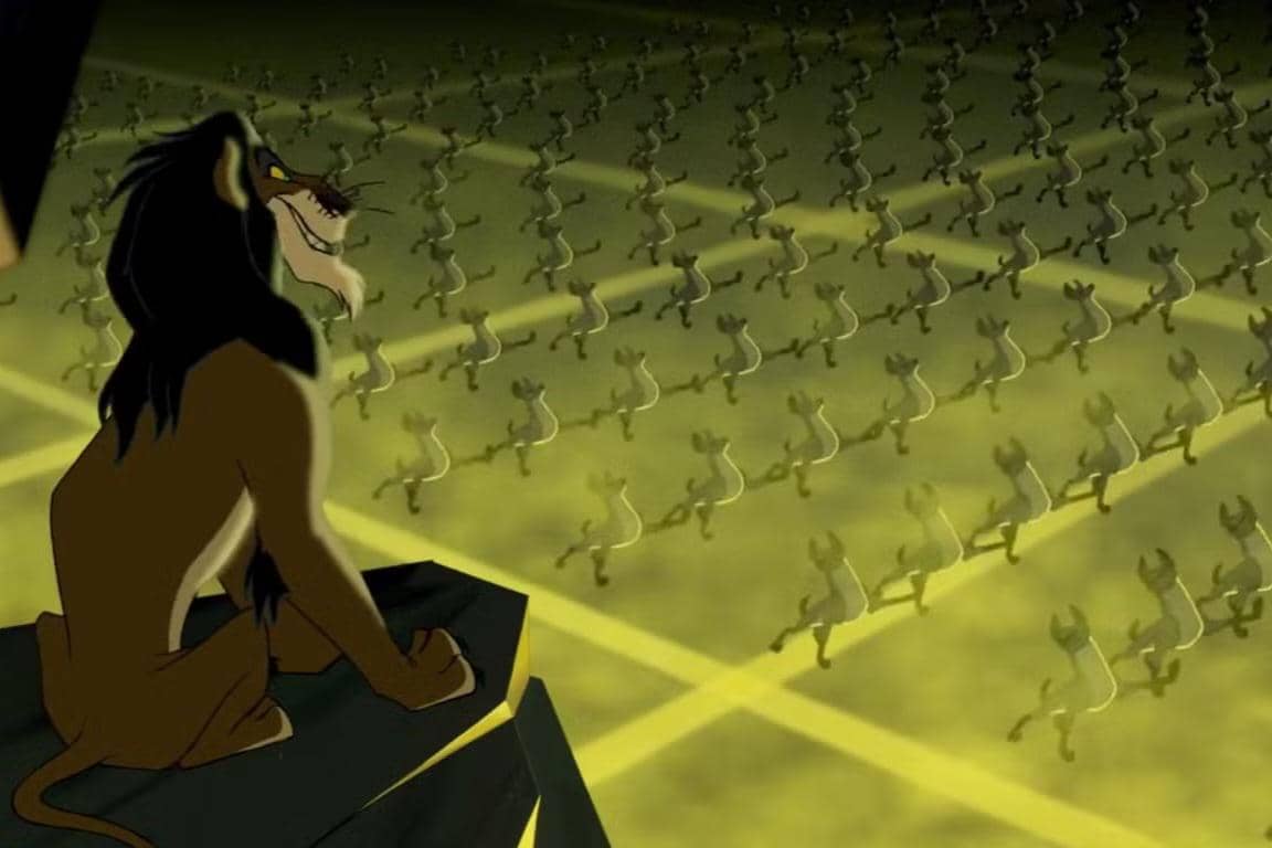 cuplikan adegan Scar dalam film The Lion King