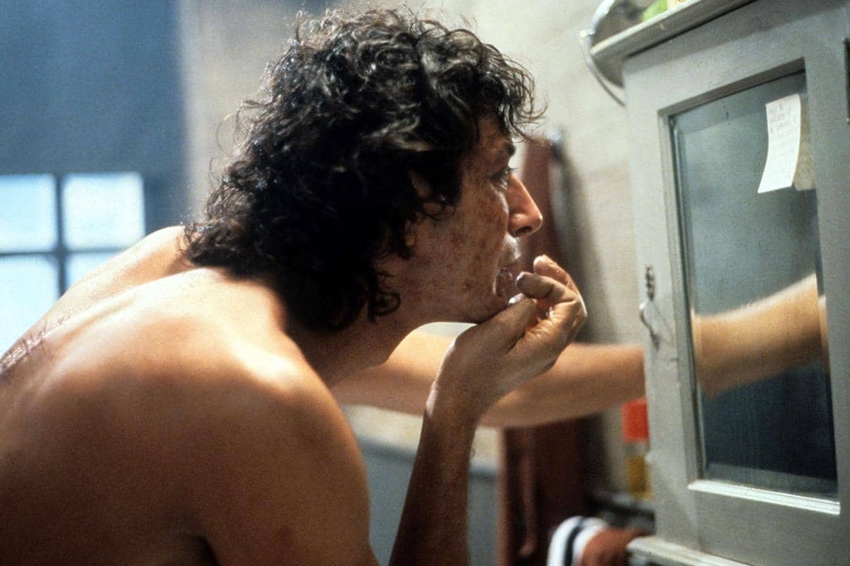 Jeff Goldblum dalam film The Fly