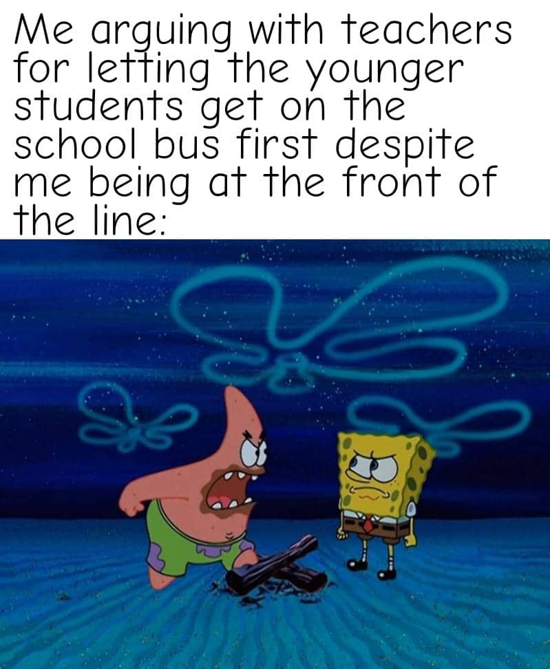 meme SpongeBob tentang adu argumen