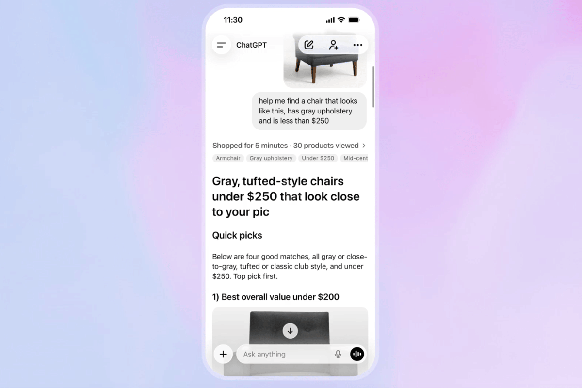 fitur Shopping Research di ChatGPT