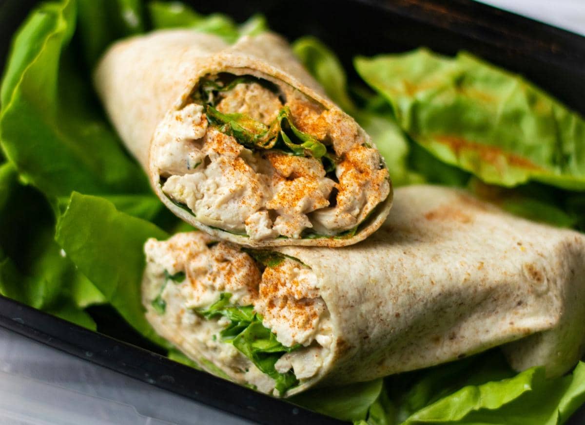 ilustrasi wrap isi ayam sayur