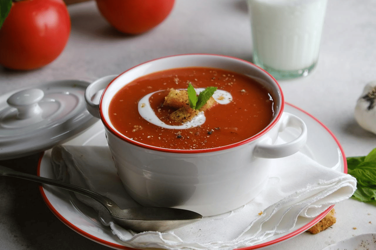 ilustrasi sup sayuran ala Barat