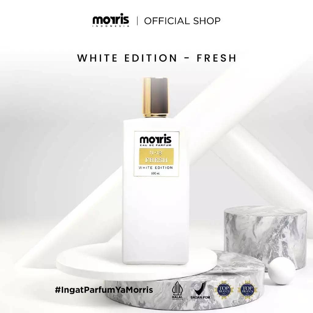 Morris Eau De Parfum White Edition (shopee.co.id/Morris Parfume Official Shop)