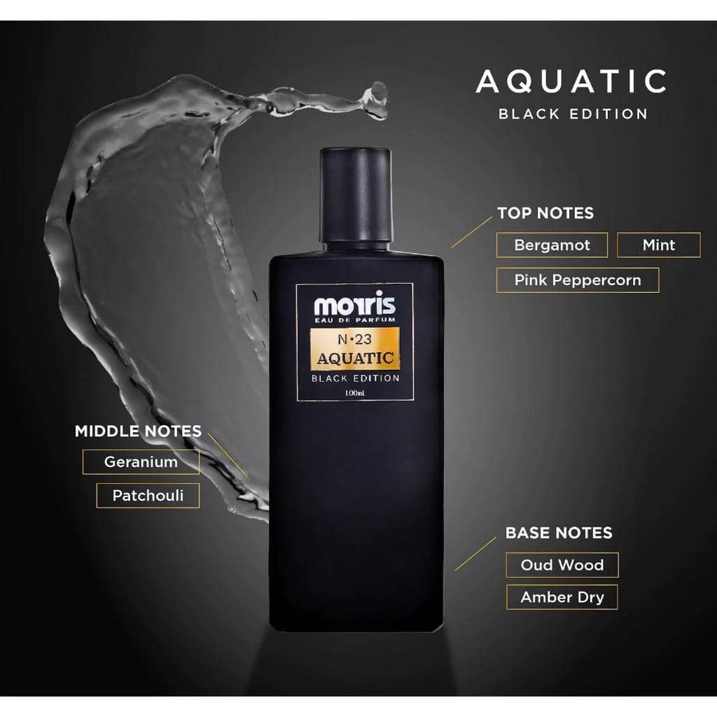 Morris Eau De Parfum Black Edition Aquatic (shopee.co.id/Man Corner Official Store)