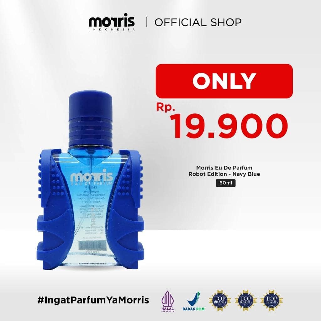 Morris Robot Navy Blue (shopee.co.id/Morris Parfume Official Shop)