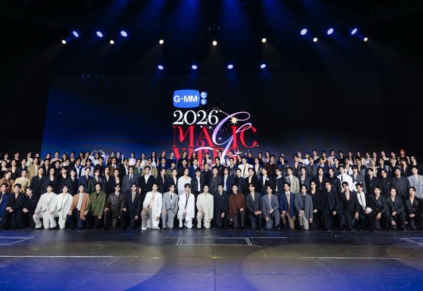 potret para aktor dan aktris dalam acara GMMTV2026 MAGIC VIBES MAXIMIZED