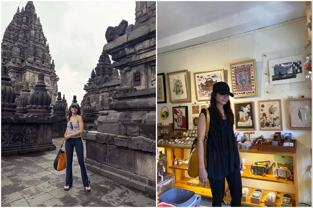 Acha Septriasa liburan di Kota Yogyakarta.