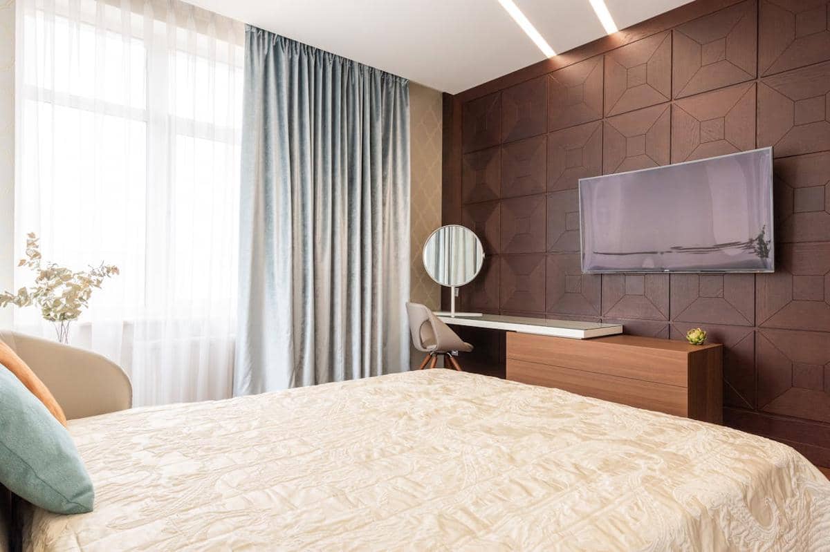 illustrasi kamar dengan peredam suara