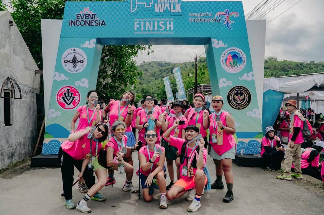 Tika Panggabean ikut Jogja international heritage walking.
