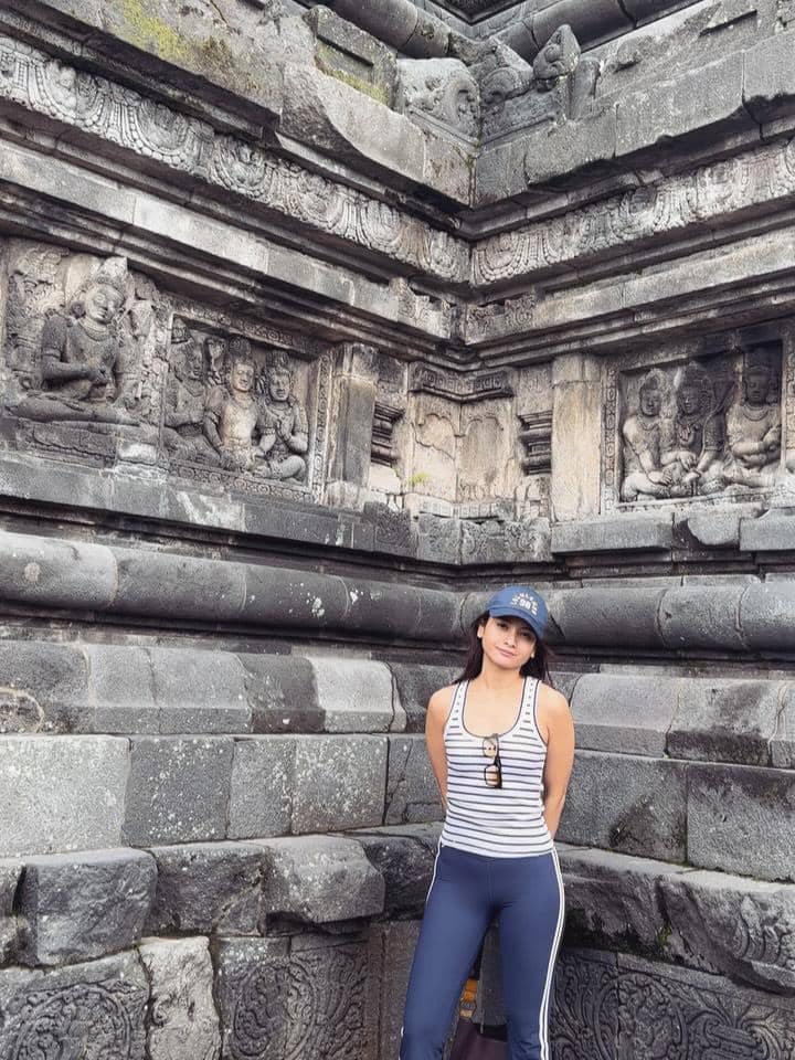 Acha Septriasa liburan di Kota Yogyakarta.