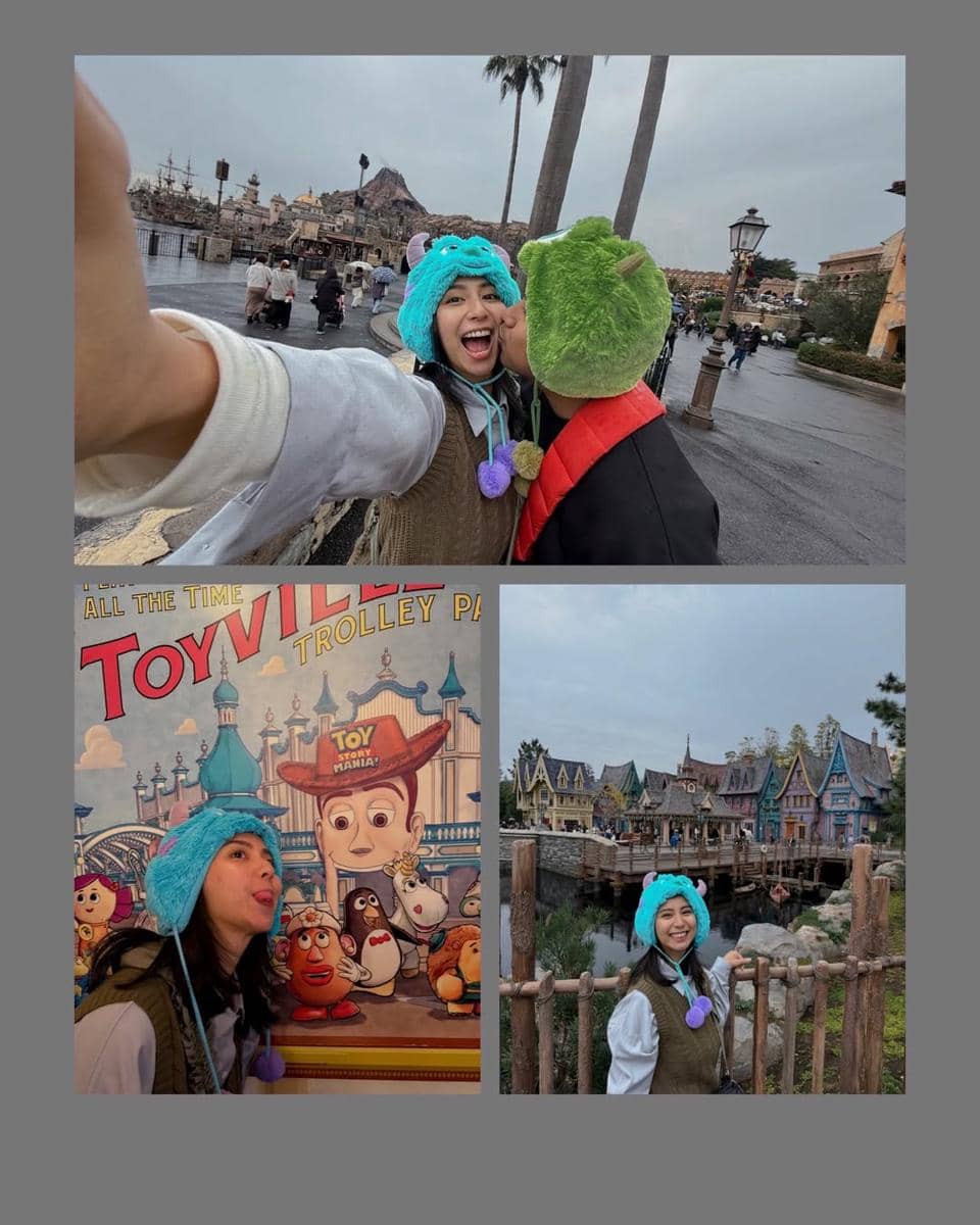 Clairine Clay dan Joshua liburan di Tokyo DisneySea.
