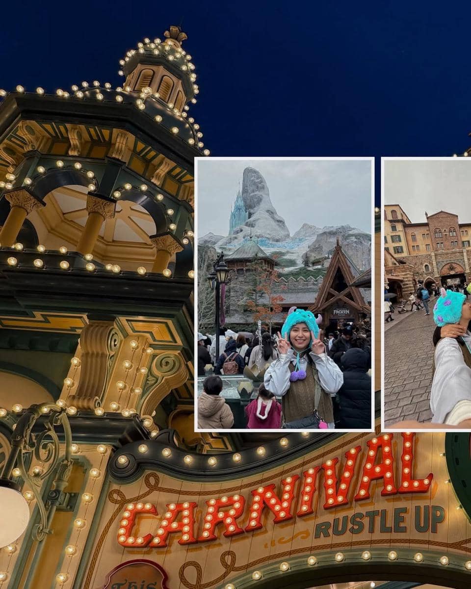 Clairine Clay dan Joshua liburan di Tokyo DisneySea.
