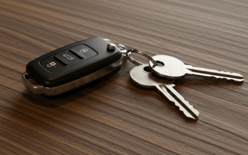 ilustrasi kunci remote mobil