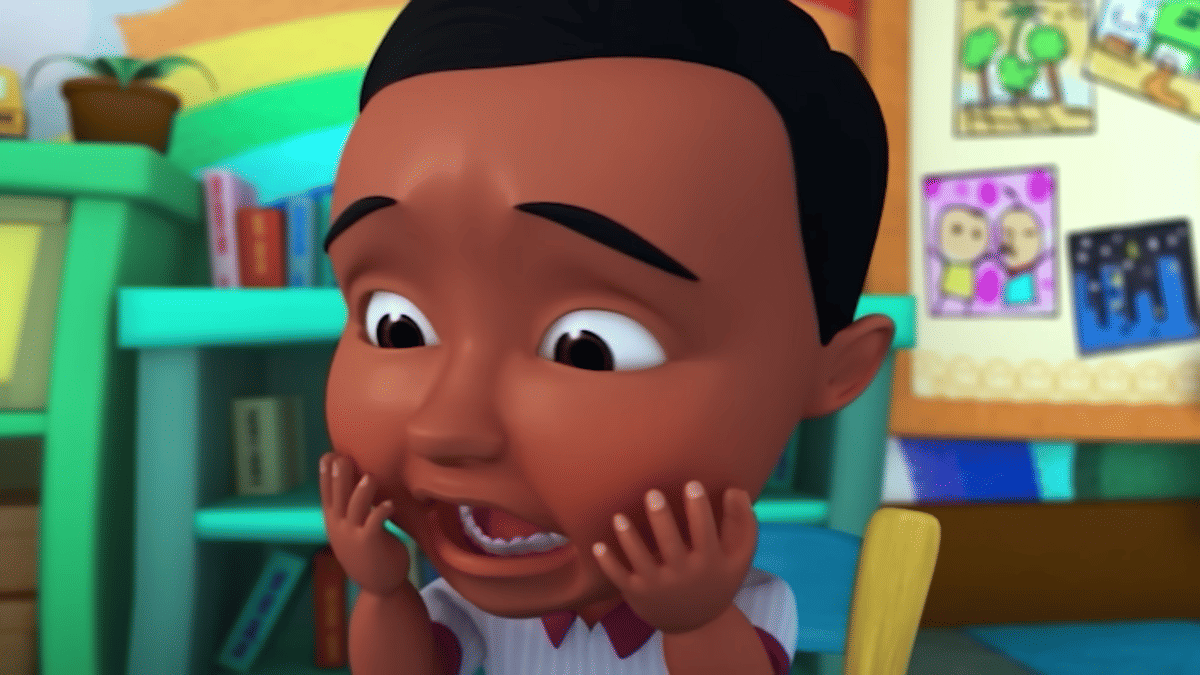 Potret Ijat dalam episode "Cerita Kami" di serial Upin dan Ipin