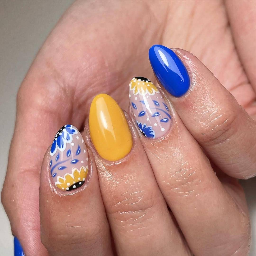 Nail art tema Upin Ipin 