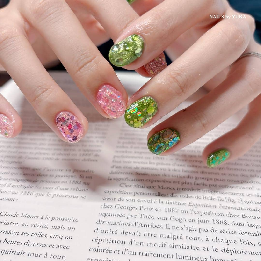 Nail art tema Upin Ipin