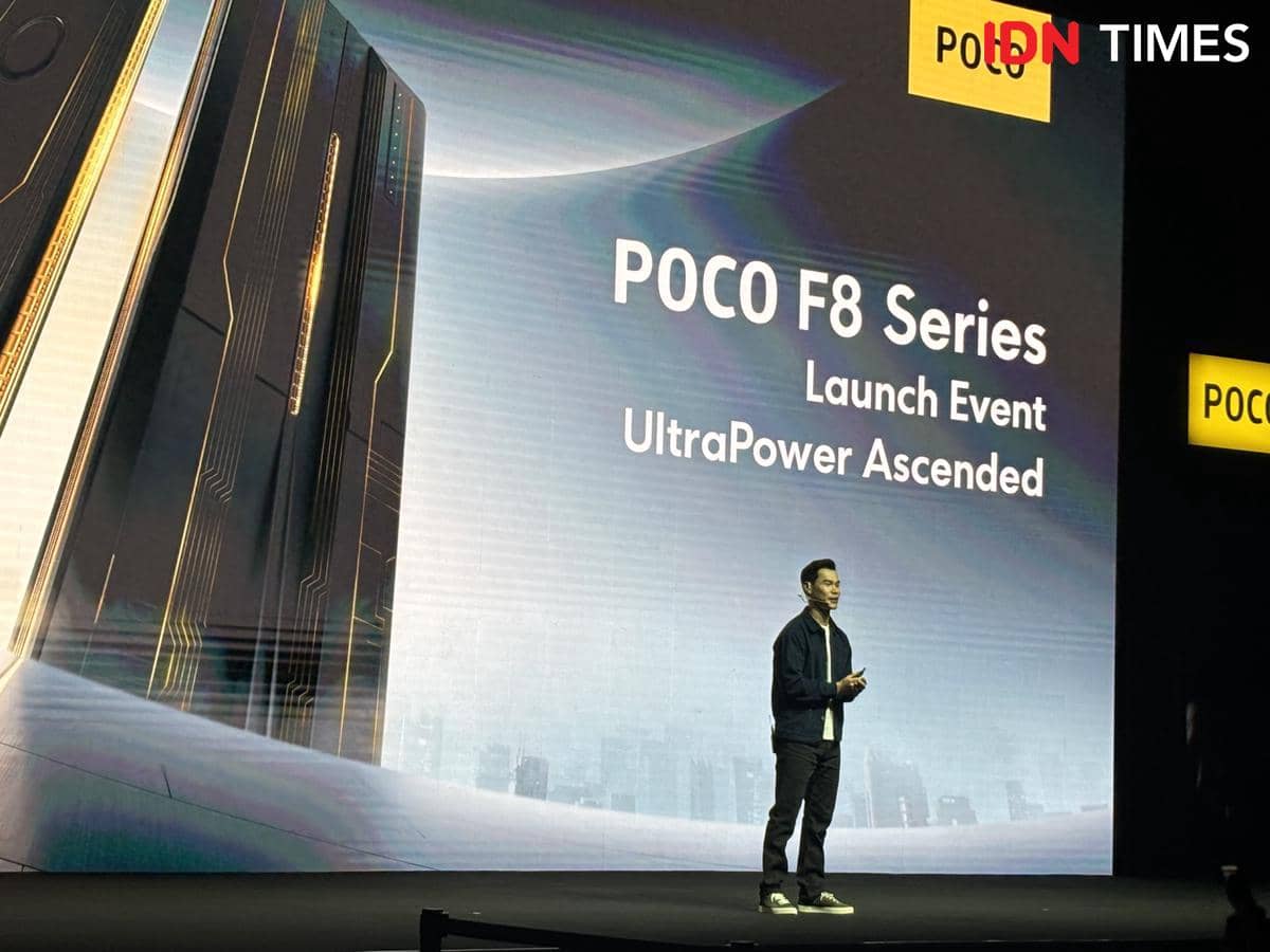 Timothy Tsang, Senior Product Marketing Manager Poco Global, dalam POCO Global Launch 2025 di Bali (26/11/2025) (IDN Times/Rifki Wuda)
