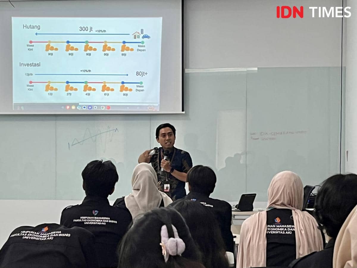Kegiatan sekolah pasar modal di Kantor BEI Kantor Perwakilan Jawa Tengah 1. (IDN Times/Dhana Kencana)