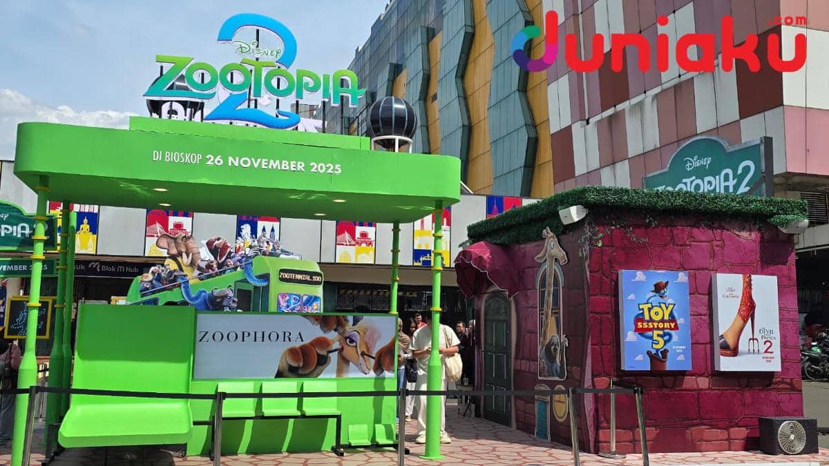 Instalasi Zootopia 2 Blok M. Fotografer: Fahrul Nurullah. (Duniaku.com/Fahrul Nurullah)