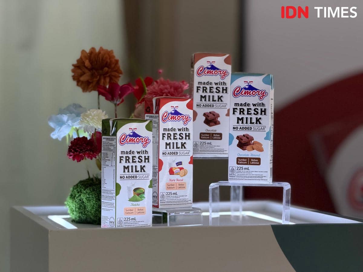 Peluncuran Cimory Milk No Added Sugar di Jakarta, pada Rabu (26/11/2025).