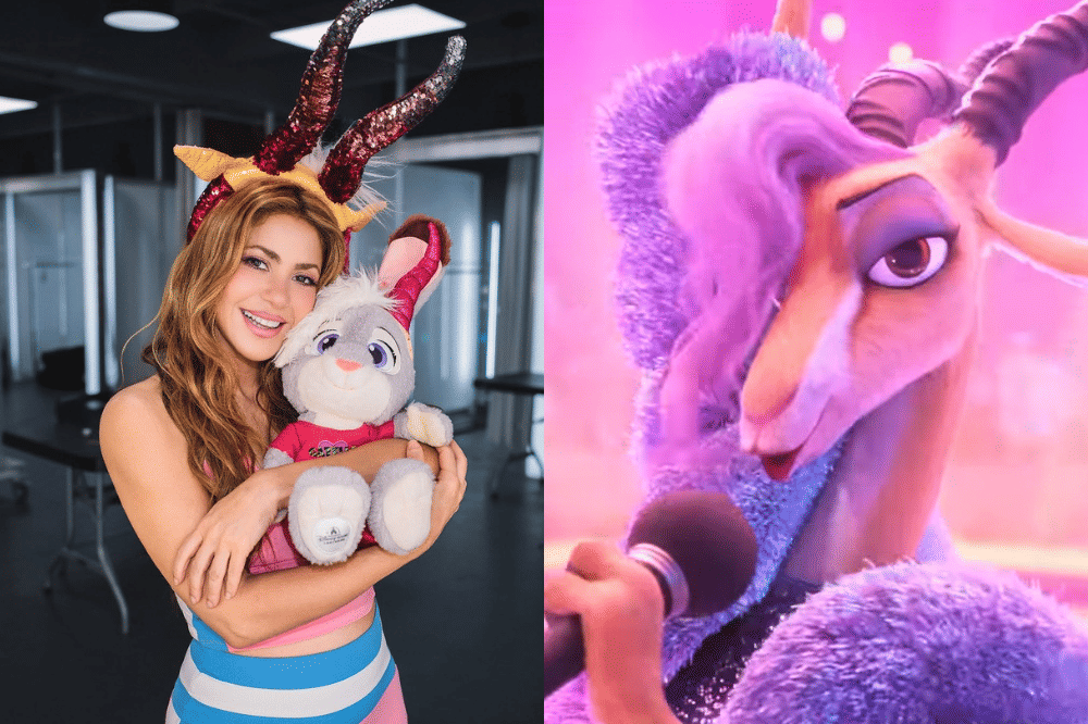 Kolase foto Shakira pengisi suara Gazelle di Zootopia 2