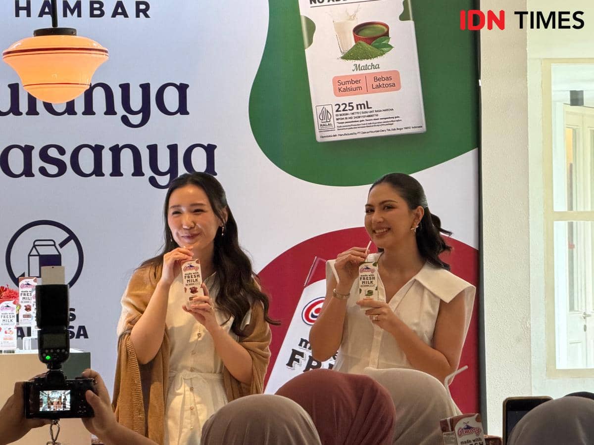 Acara peluncuran Cimory Milk No Added Sugar di Jakarta, pada Rabu (26/11/2025).