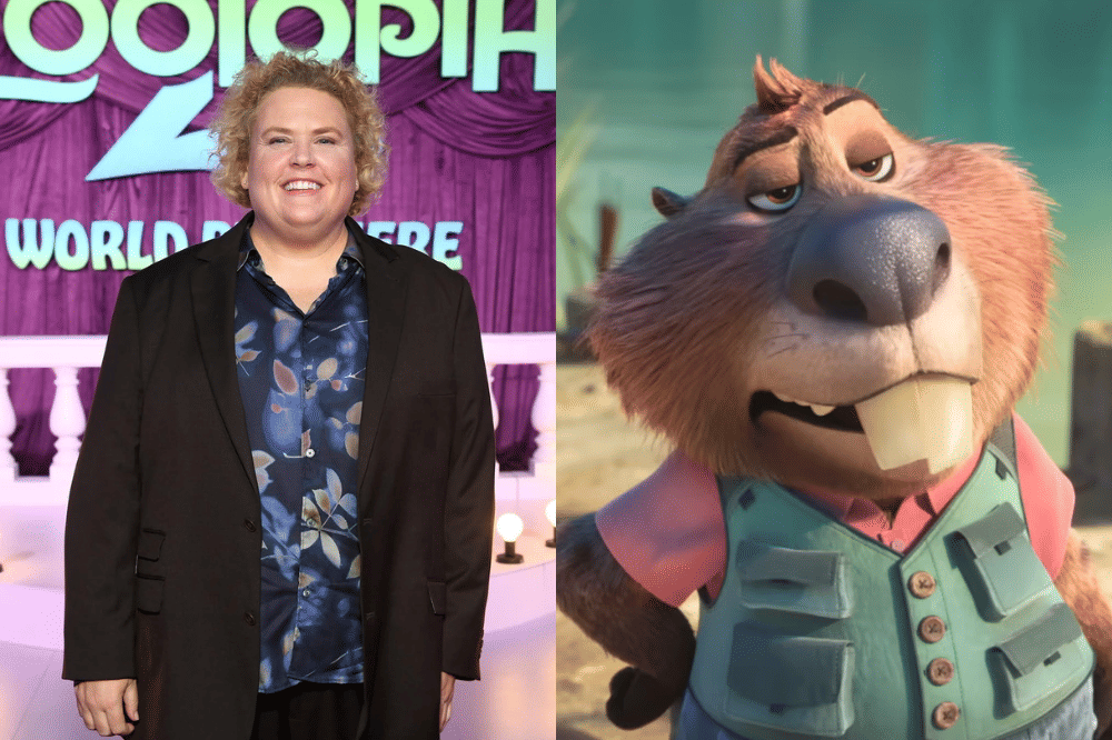 Kolase foto Fortune Feimster pengisi suara Nibbles Maplestick di Zootopia 2