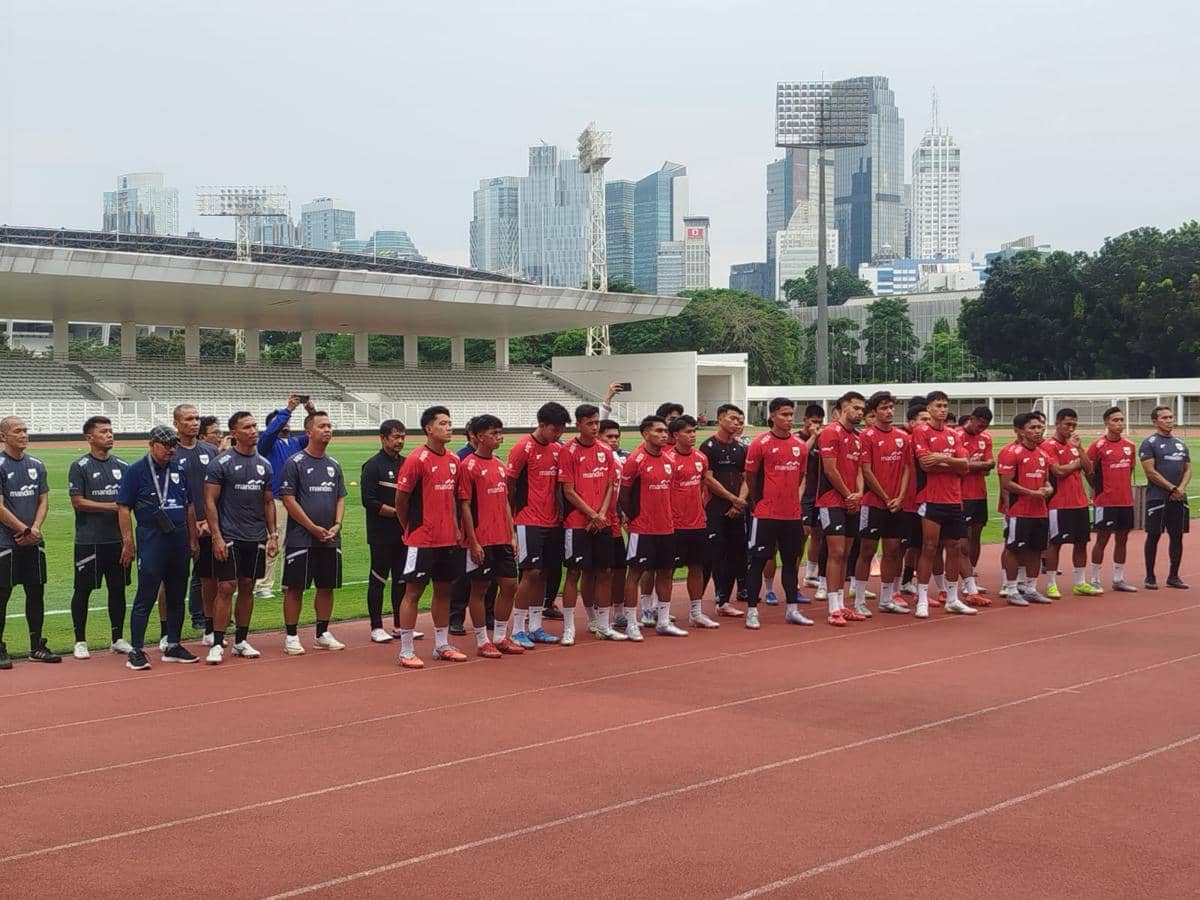 Timnas U-22 berlatih di Stadion Madya