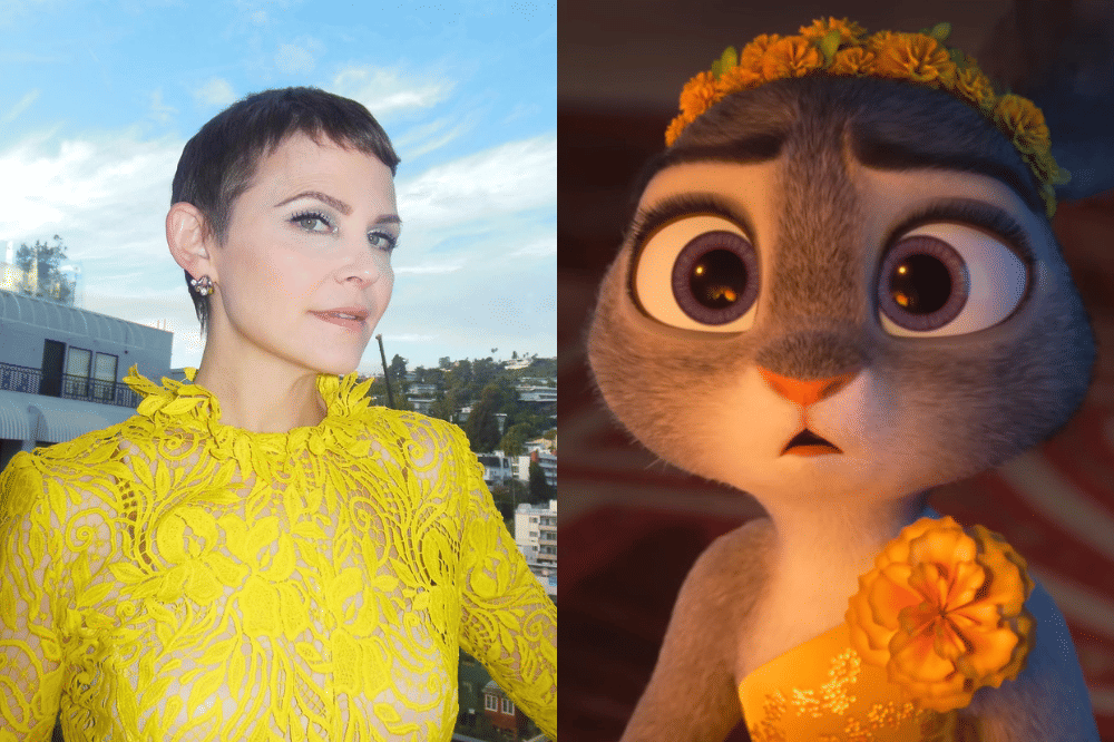 Kolase foto Ginnifer Goodwin pengisi suara Judy Hopps di Zootopia 2