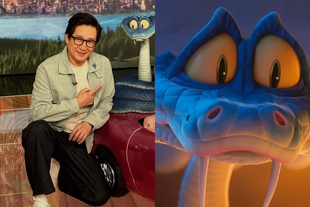 Kolase foto Ke Huy Quan pengisi suara Gary De'Snake di Zootopia 2