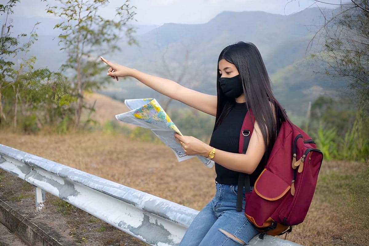 ilustrasi menentukan arah perjalanan