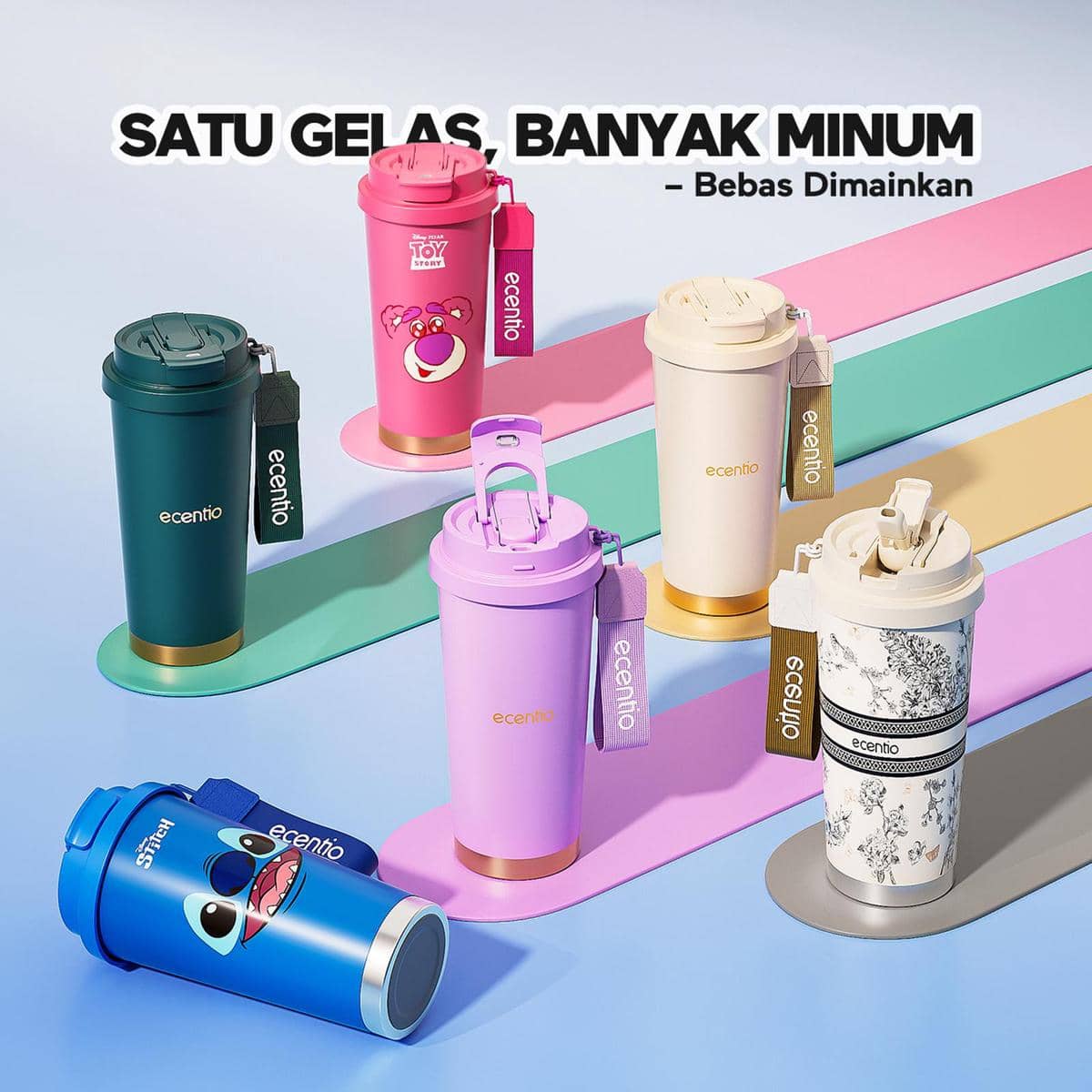 ecentio tumbler minum premium 530 ml