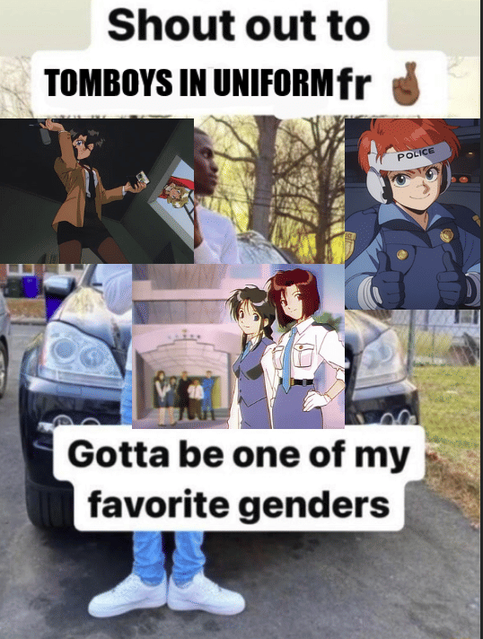 meme seragam dalam anime