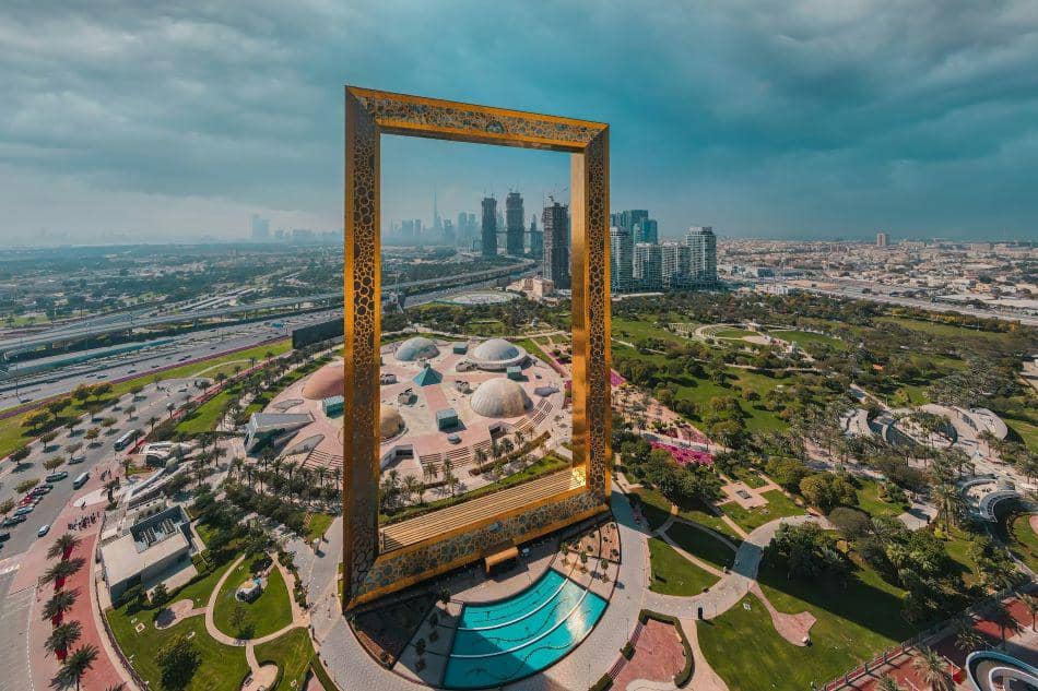 Potret kemegahan Dubai Frame