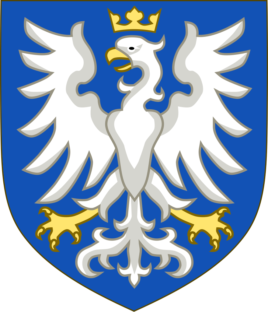 Lambang Wangsa Este, dinasti Eropa bersejarah yang memainkan peran penting dalam sejarah Italia dan Jerman selama berabad-abad