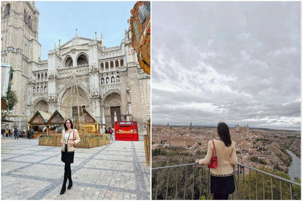 Shandy Aulia jalan-jalan ke kota tua Toledo.