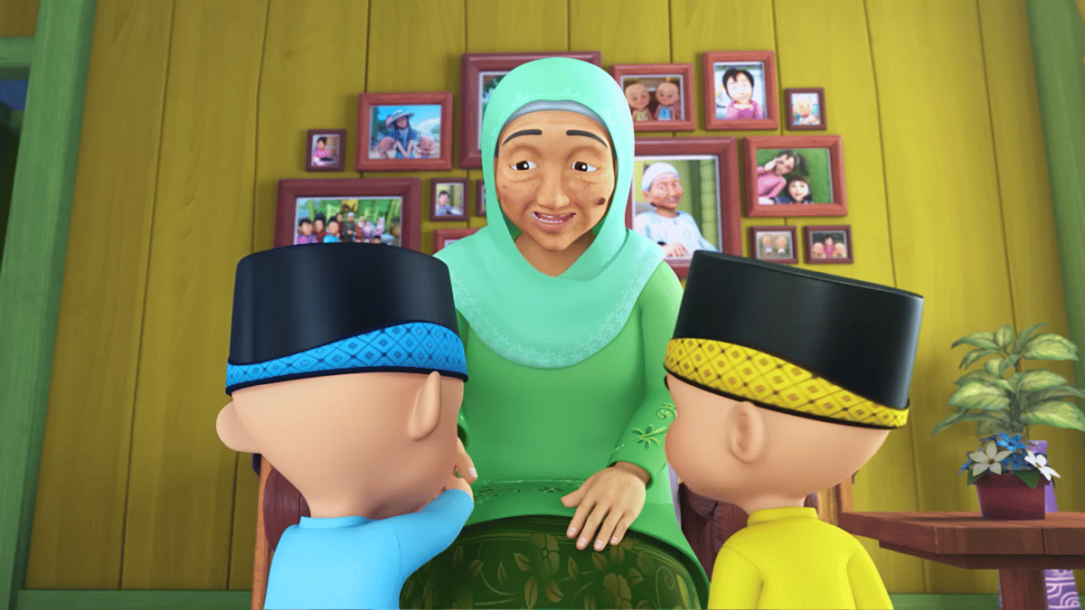 Cuplikan episode "Fizi Minta Maaf" dalam serial Upin & Ipin