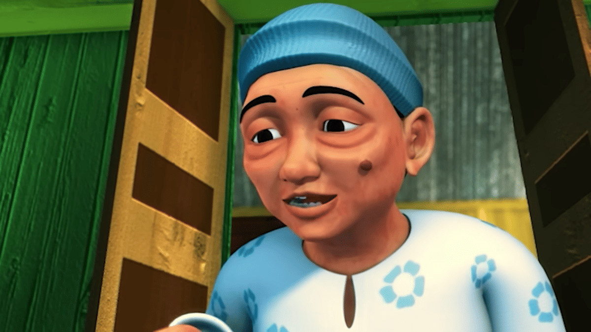 Potret Opah dalam episode "Kami 1 Malaysia" di serial Upin & Ipin