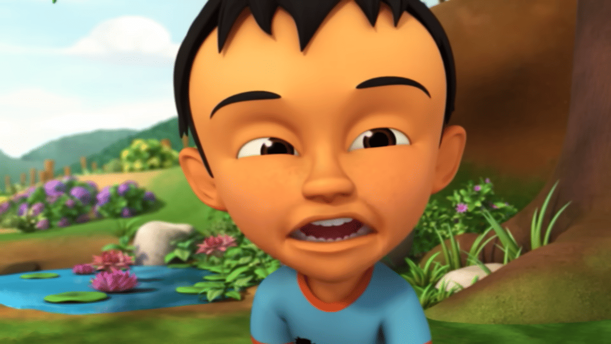 Potret Fizi dalam episode "Terima Kasih Cikgu" dalam serial Upin & Ipin