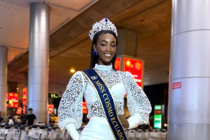 potret Alexandra Mina, Miss Cosmo Ekuador 2025