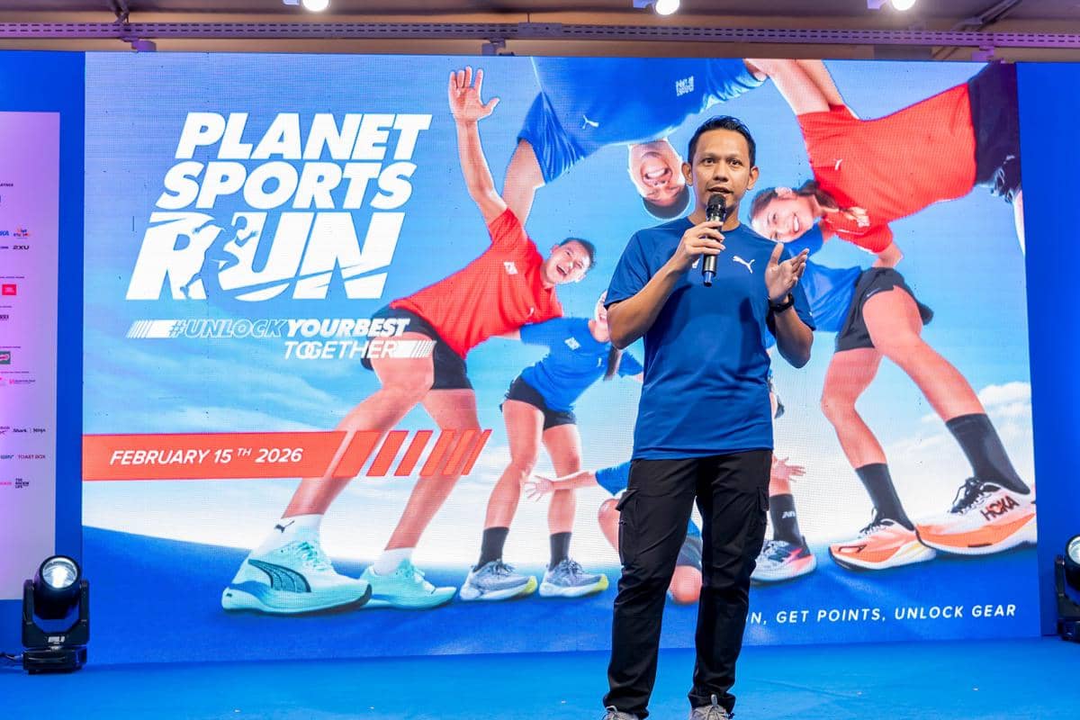 Press Conference Planet Sports Run 2026 di Planet Sports Asia Store Djakarta Theater