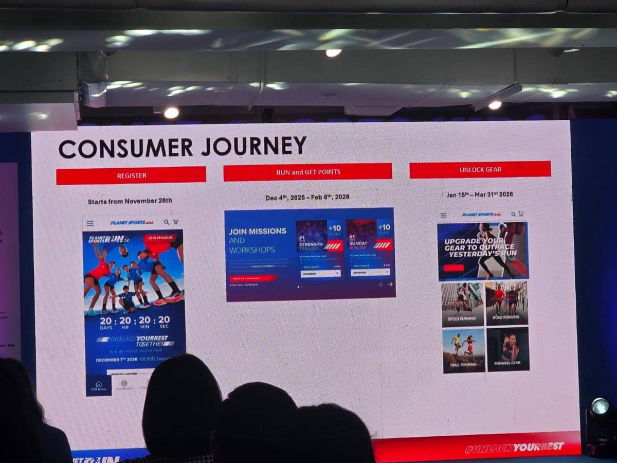 Press Conference Planet Sports Run 2026 di Planet Sports Asia Store Djakarta Theater