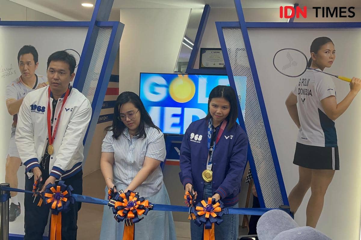Hendra Setiawan dan Greysia Polii membuka bisnis bersama bertajuk VICTOR Concept Store GOLD MEDAL