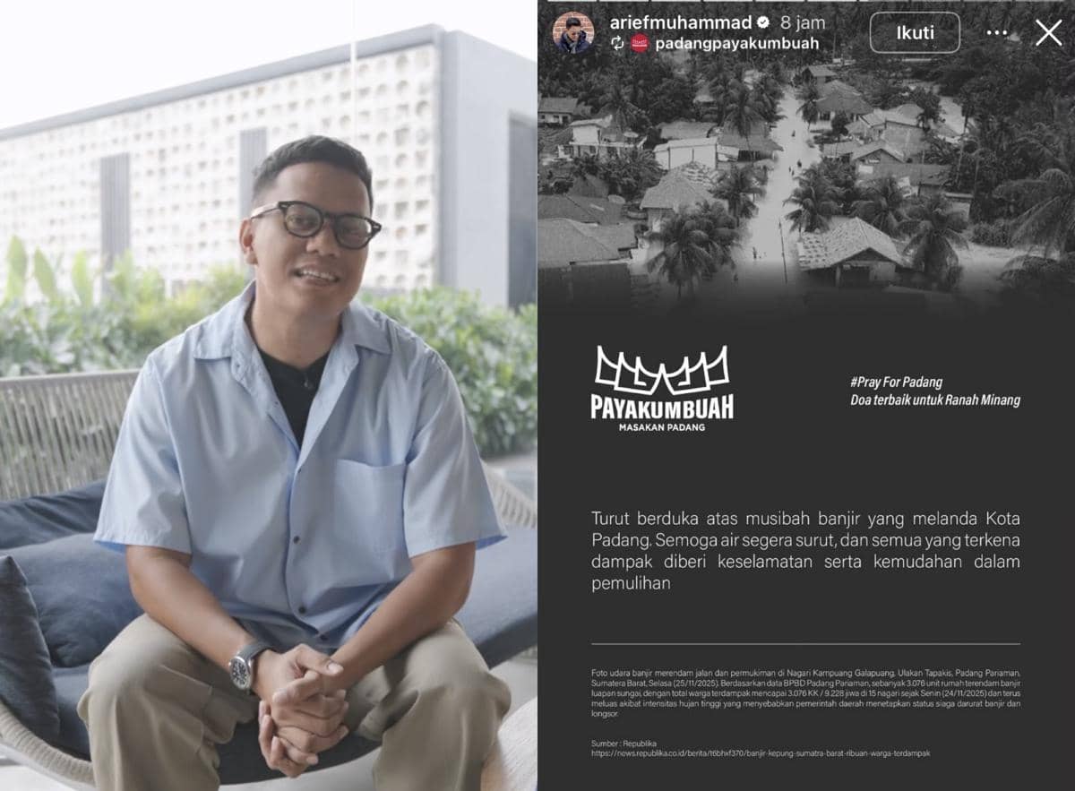 sederet artis sampaikan duka atas musibah banjir Sumatera