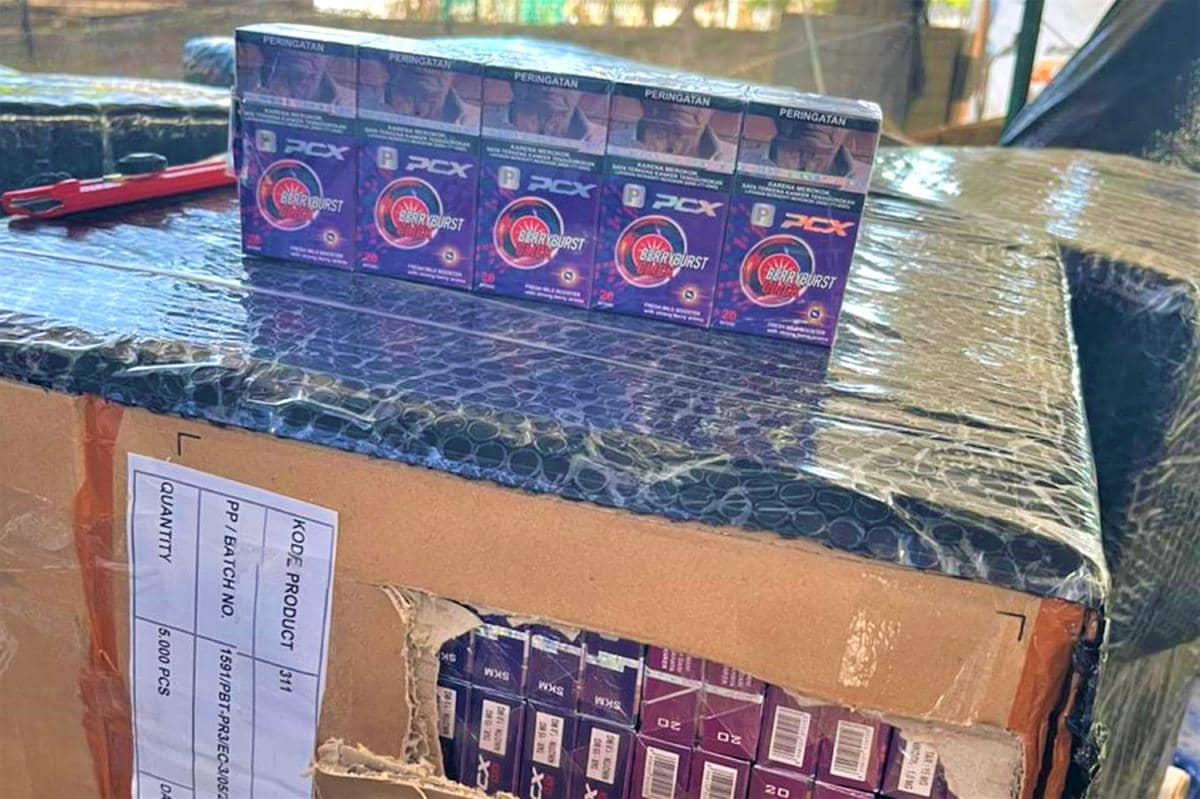 Bea Cukai Banten Gagalkan Kiriman 5,8 Juta Rokok Ilegal dan 4 Kg Sabu (Dok. Bea Cukai Banten)