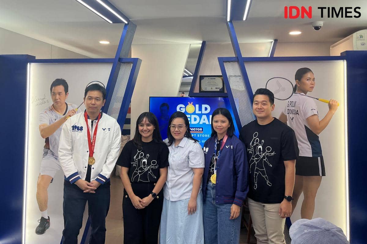 Hendra Setiawan dan Greysia Polii membuka bisnis bersama bertajuk VICTOR Concept Store GOLD MEDAL 