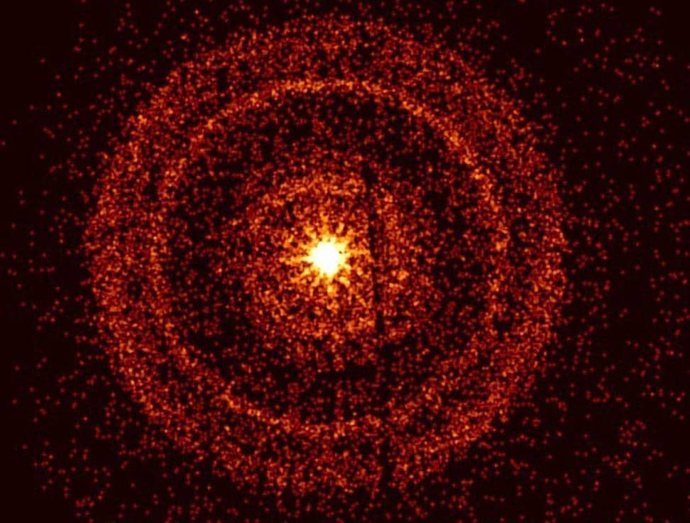 ilustrasi afterglow dari sinar gamma burst