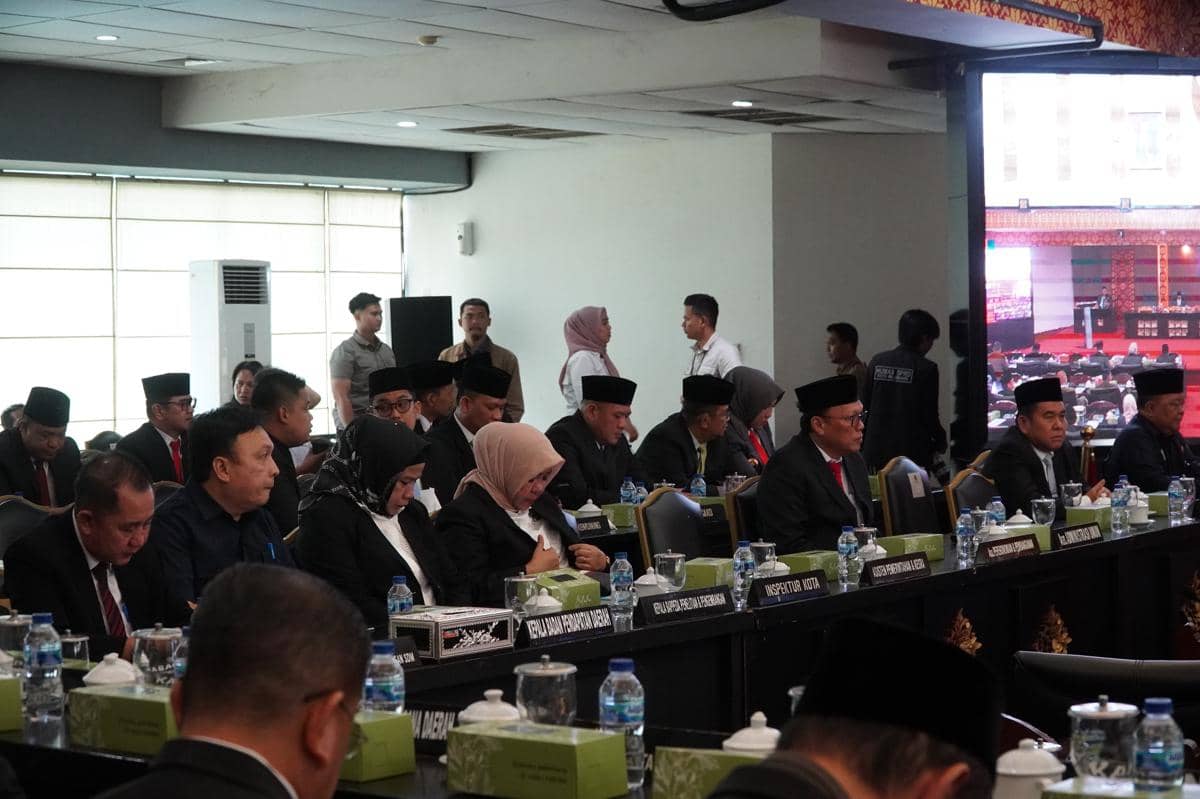 Rapat paripurna Pemkot-DPRD Palembang.