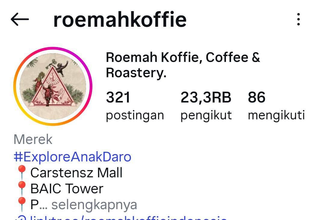 Instagram @roemahkoffie